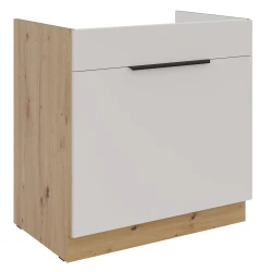 Szafka dolna 80 ZL 1S BB zabudowa pod zlew KASZMIR + Dąb Artisan
