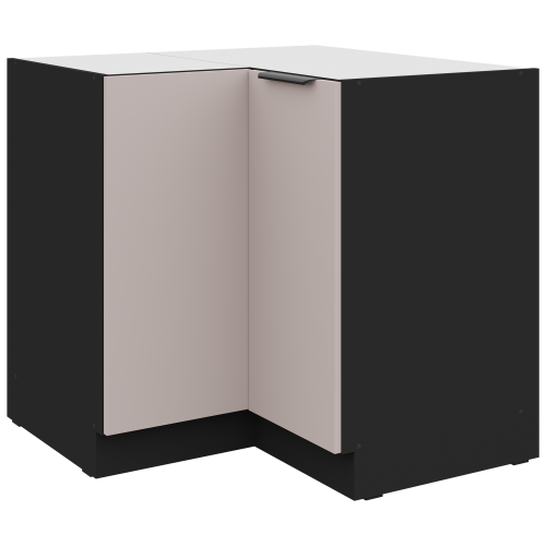 Przejdź do produktu Szafka narożna dolna 90 x 90 cm 2F BB KASZMIR + Czarny