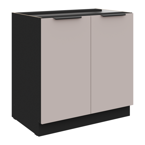 Przejdź do produktu Szafka dolna 80 D 2F BB  KASZMIR + Czarny