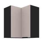 Szafka górna narożna 60 x 60 cm GN-72 2F (90°) KASZMIR + Czarny