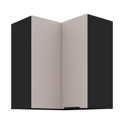 Szafka górna narożna 60 x 60 cm GN-72 2F (90°) KASZMIR + Czarny