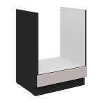 Szafka dolna 60 D GAZ BB pod zabudowę piekarnika KASZMIR + Czarny