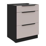 Szafka dolna 60 D 3S BB KASZMIR + Czarny