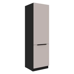 Szafka kuchenna słupek 60 DK-210 2F KASZMIR +  Czarny