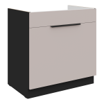 Szafka dolna 80 ZL 1S BB zabudowa pod zlew KASZMIR + Czarny