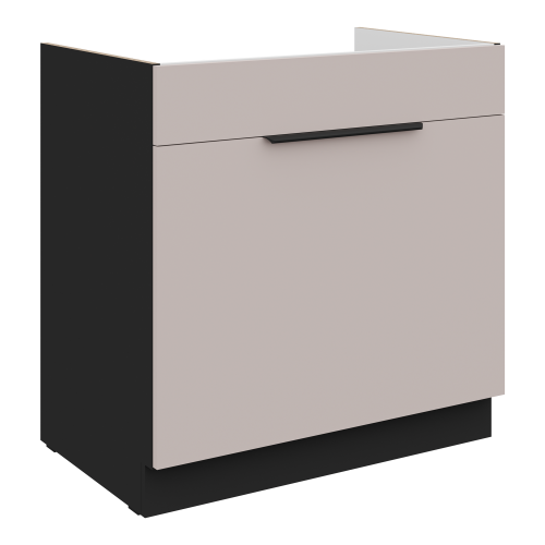Przejdź do produktu Szafka dolna 80 ZL 1S BB zabudowa pod zlew KASZMIR + Czarny