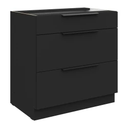 Szafka dolna DECO 80 D 3S BB CZARNY MAT