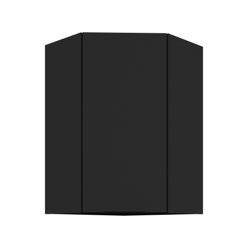 Przejdź do produktu Szafka górna narożna DECO 60 x 60 cm GN-90 1F (45°) CZARNY MAT