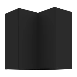 Szafka górna narożna DECO 60 x 60 cm GN-72 2F (90°) CZARNY MAT