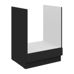 Szafka dolna DECO 60 D GAZ BB pod zabudowę piekarnika CZARNY MAT