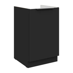 Szafka dolna DECO 50 ZL 1F BB zabudowa pod zlew CZARNY MAT