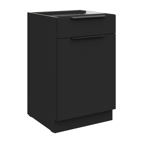 Przejdź do produktu Szafka dolna DECO 50 D 1F 1S BB CZARNY MAT