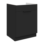 Szafka dolna DECO 60 ZL 1S BB zabudowa pod zlew CZARNY MAT