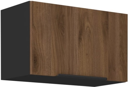 Przejdź do produktu Szafka górna do zabudowy okapu DENVER 60 GU-36 1F ORZECH OKAPI /  CZARNY