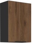 Szafka górna DENVER 50 G-72 1F ORZECH OKAPI / CZARNY