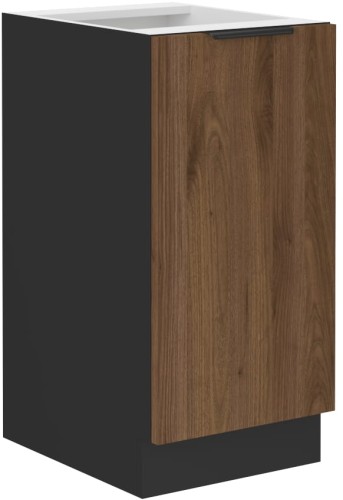 Przejdź do produktu Szafka dolna DENVER 40 D 1F BB ORZECH OKAPI / CZARNY