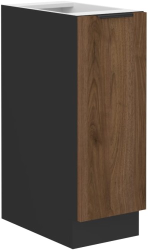 Przejdź do produktu Szafka dolna DENVER 30 D CARGO BB wysuwana z koszem ORZECH OKAPI / CZARNY