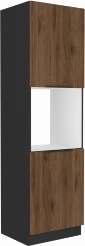 Przejdź do produktu Szafka kuchenna słupek DENVER 60 DP-210 2F ORZECH OKAPI /  CZARNY 