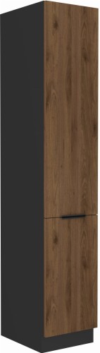 Przejdź do produktu Szafka kuchenna słupek DENVER 40 DK-210 2F ORZECH OKAPI / CZARNY