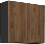 Szafka górna DENVER 80 G-72 2F ORZECH OKAPI / CZARNY