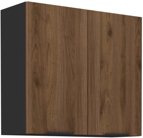 Przejdź do produktu Szafka górna DENVER 80 G-72 2F ORZECH OKAPI / CZARNY