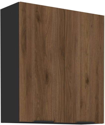 Przejdź do produktu Szafka górna DENVER 80 G - 90 2F ORZECH OKAPI / CZARNY