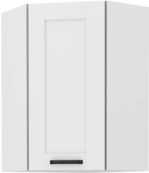 Szafka górna narożna 60 x 60 cm LILA GN-90 1F (45°) BIAŁY MAT