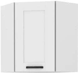 Szafka górna narożna 60 x 60 cm LILA GN-72 1F (45°) BIAŁY MAT