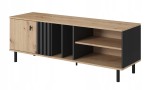 Szafka RTV PABLO 138 cm Stolik TV, meble do salonu dąb artisan + antracyt