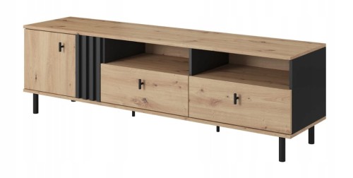 Przejdź do produktu Szafka RTV z szufladami PABLO 165 cm meble do salonu dąb artisan + antracyt