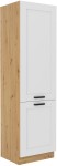 Szafka kuchenna słupek LILA 60 LO-210 2F BIAŁY MAT / DĄB ARTISAN