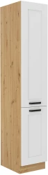 Szafka kuchenna słupek LILA 40 DK-210 2F BIAŁY MAT / DĄB ARTISAN