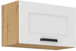 Szafka górna do zabudowy okapu LILA 60 GU-36 1F BIAŁY MAT / DĄB ARTISAN