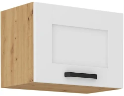 Szafka górna do zabudowy okapu LILA 50 GU-36 1F BIAŁY MAT / DĄB ARTISAN