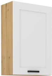 Szafka górna 60 cm LILA 60 G - 90 1F BIAŁY MAT / DĄB ARTISAN