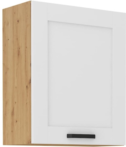 Przejdź do produktu Szafka górna 60 cm LILA 60 G - 72 1F BIAŁY MAT / DĄB ARTISAN