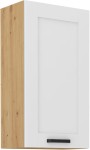 Szafka górna 50 cm LILA 50 G-90 1F BIAŁY MAT / DĄB ARTISAN