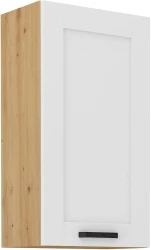 Szafka górna 50 cm LILA 50 G-90 1F BIAŁY MAT / DĄB ARTISAN