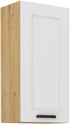 Szafka górna 45 cm LILA 45 G-90 1F BIAŁY MAT / DĄB ARTISAN