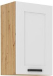 Szafka górna 45 cm LILA 45 G-72 1F BIAŁY MAT / DĄB ARTISAN