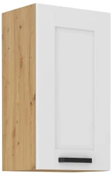 Szafka górna 40cm LILA 40 G-72 1F BIAŁY MAT / DĄB ARTISAN