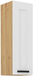 Szafka górna 30cm LILA 30 G-90 1F BIAŁY MAT / DĄB ARTISAN