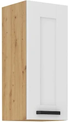 Szafka górna 30cm LILA 30 G-72 1F BIAŁY MAT / DĄB ARTISAN
