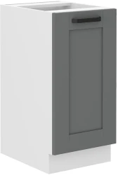 Szafka dolna LILA 40 D 1F BB CIEMNOSZARY MAT / BIAŁY