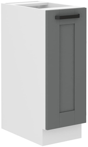 Przejdź do produktu Szafka dolna 30 cm LILA 30 D CARGO BB wysuwana z koszem CIEMNOSZARY MAT / BIAŁY