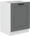 Szafka dolna LILA 60 D 1F BB CIEMNOSZARY MAT / BIAŁY