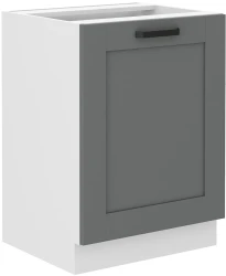 Szafka dolna LILA 60 D 1F BB CIEMNOSZARY MAT / BIAŁY