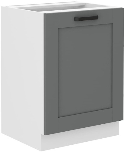 Przejdź do produktu Szafka dolna LILA 60 D 1F BB CIEMNOSZARY MAT / BIAŁY