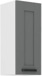 Szafka górna 30cm LILA 30 G-72 1F CIEMNOSZARY / BIAŁY MAT