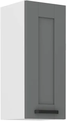 Szafka górna 30cm LILA 30 G-72 1F CIEMNOSZARY / BIAŁY MAT